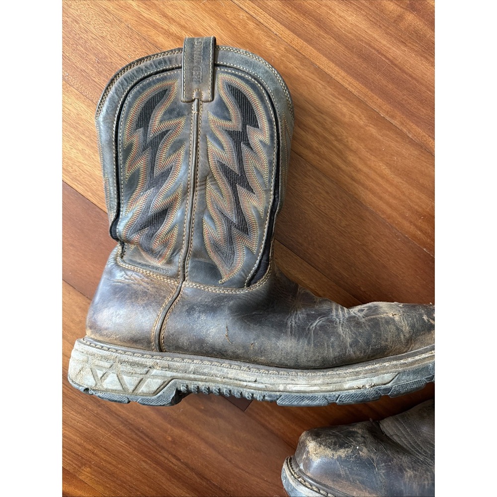 Red Wing 2204 Rio Flex Steel Toe Waterproof Pull On Work Boots Sz 13 Brown